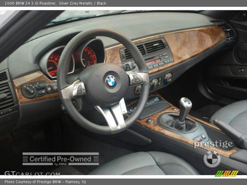 Silver Grey Metallic / Black 2006 BMW Z4 3.0i Roadster