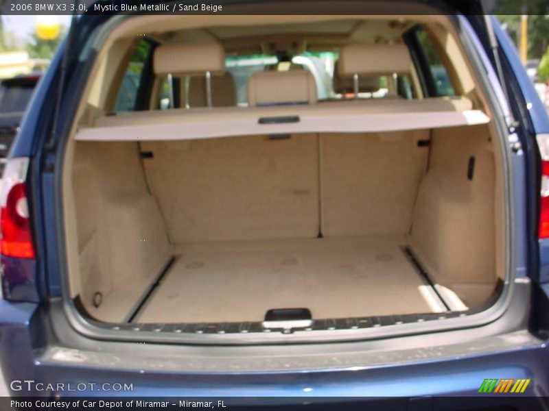 Mystic Blue Metallic / Sand Beige 2006 BMW X3 3.0i