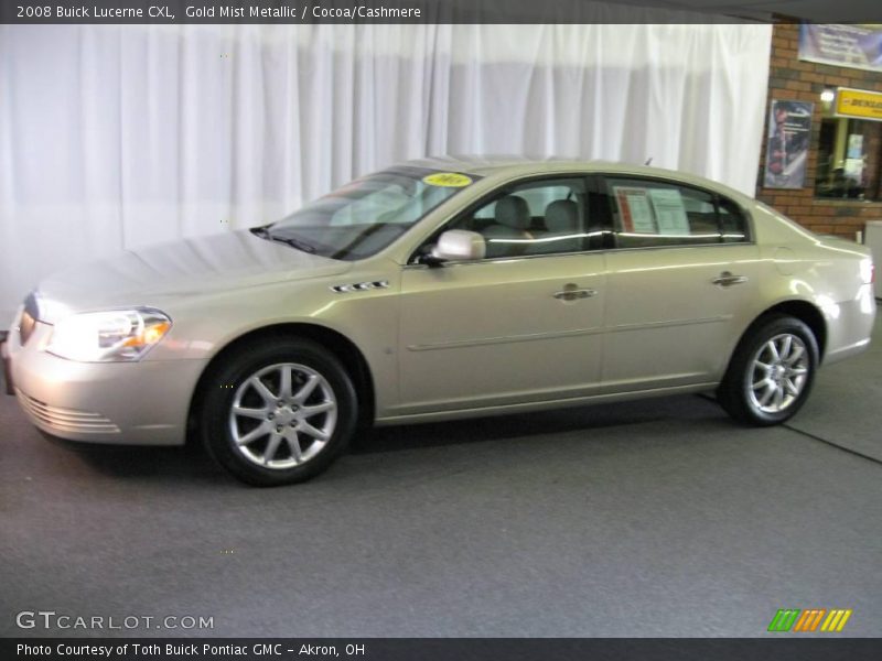 Gold Mist Metallic / Cocoa/Cashmere 2008 Buick Lucerne CXL