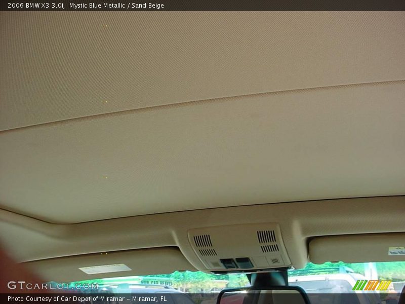 Mystic Blue Metallic / Sand Beige 2006 BMW X3 3.0i