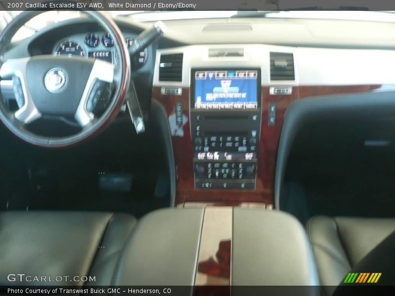 White Diamond / Ebony/Ebony 2007 Cadillac Escalade ESV AWD