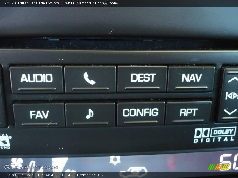 White Diamond / Ebony/Ebony 2007 Cadillac Escalade ESV AWD