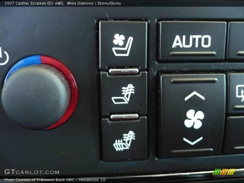 White Diamond / Ebony/Ebony 2007 Cadillac Escalade ESV AWD