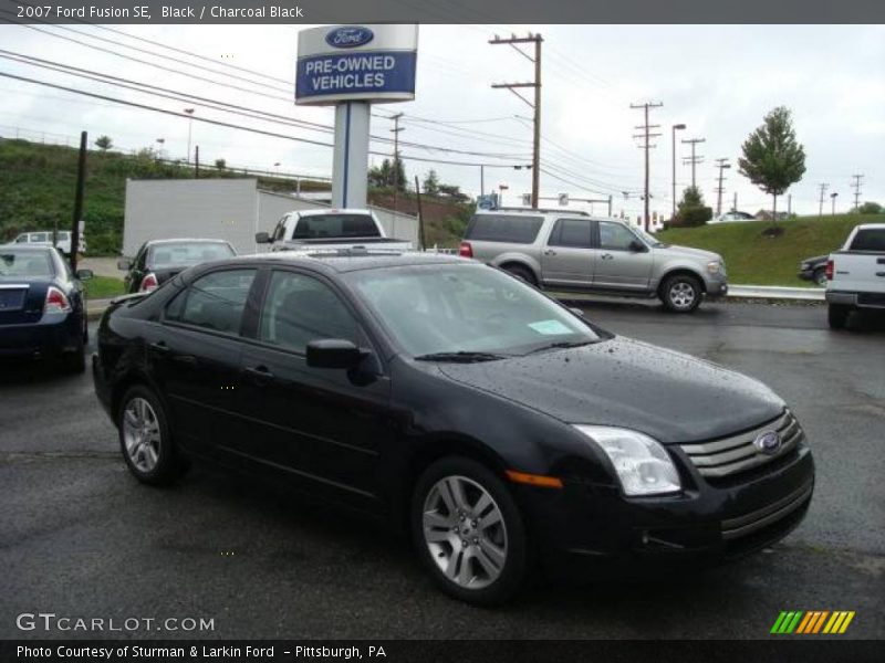 Black / Charcoal Black 2007 Ford Fusion SE