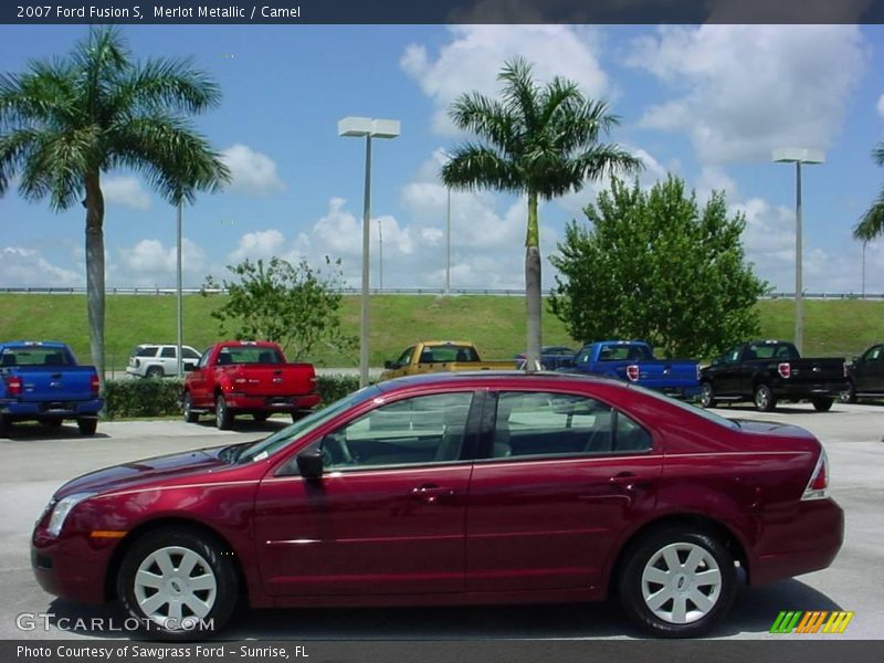 Merlot Metallic / Camel 2007 Ford Fusion S