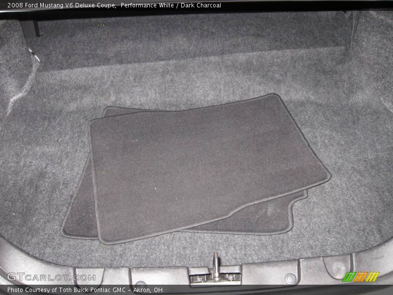Performance White / Dark Charcoal 2008 Ford Mustang V6 Deluxe Coupe