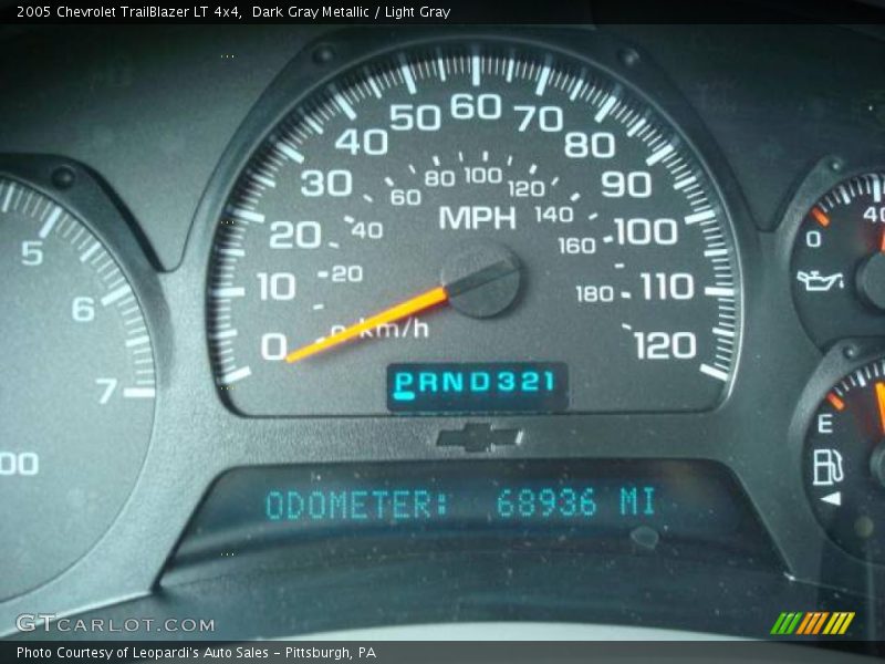 Dark Gray Metallic / Light Gray 2005 Chevrolet TrailBlazer LT 4x4