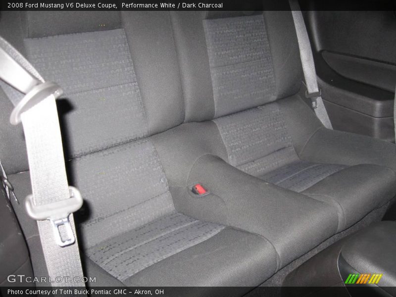 Performance White / Dark Charcoal 2008 Ford Mustang V6 Deluxe Coupe