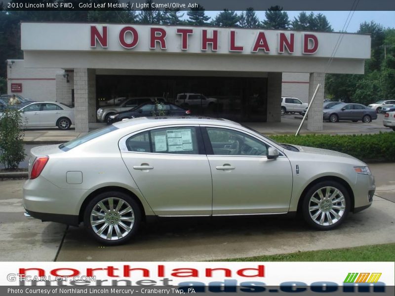 Gold Leaf Metallic / Light Camel/Olive Ash 2010 Lincoln MKS FWD