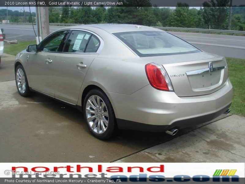 Gold Leaf Metallic / Light Camel/Olive Ash 2010 Lincoln MKS FWD