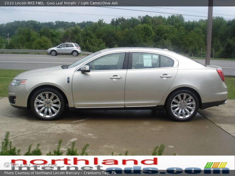 Gold Leaf Metallic / Light Camel/Olive Ash 2010 Lincoln MKS FWD