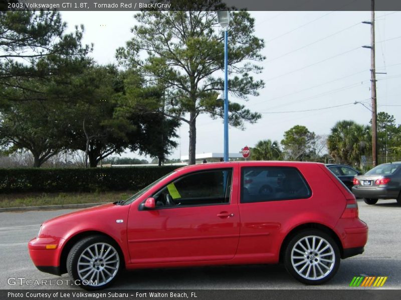 Tornado Red / Black/Gray 2003 Volkswagen GTI 1.8T
