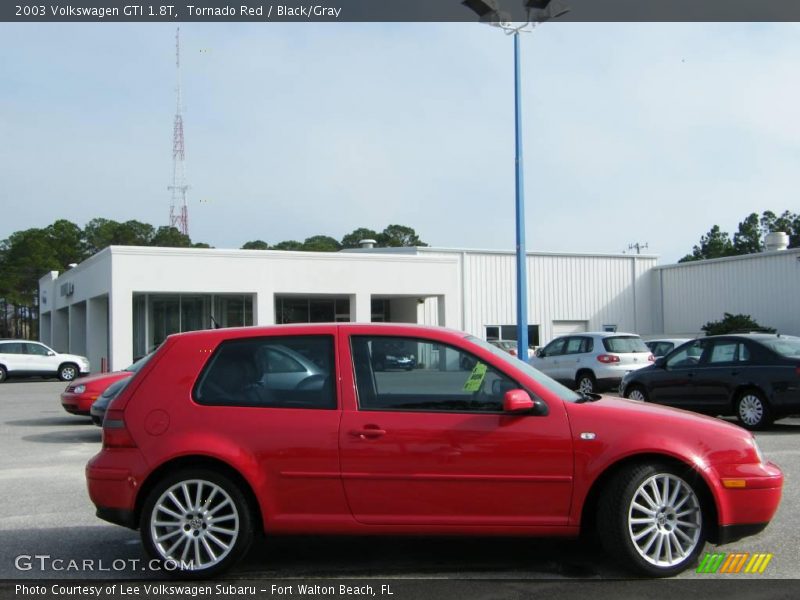 Tornado Red / Black/Gray 2003 Volkswagen GTI 1.8T