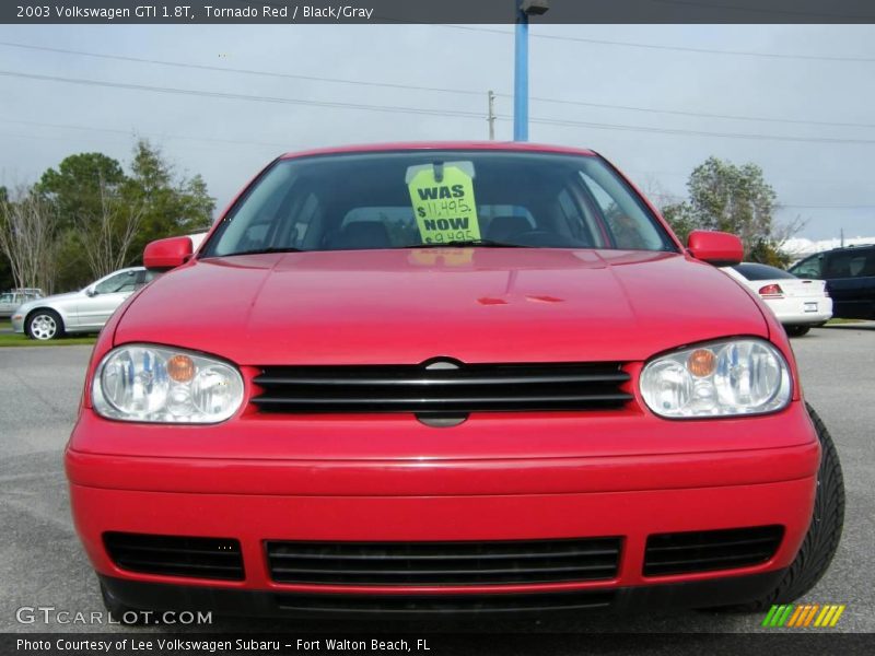 Tornado Red / Black/Gray 2003 Volkswagen GTI 1.8T