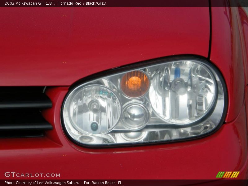 Tornado Red / Black/Gray 2003 Volkswagen GTI 1.8T