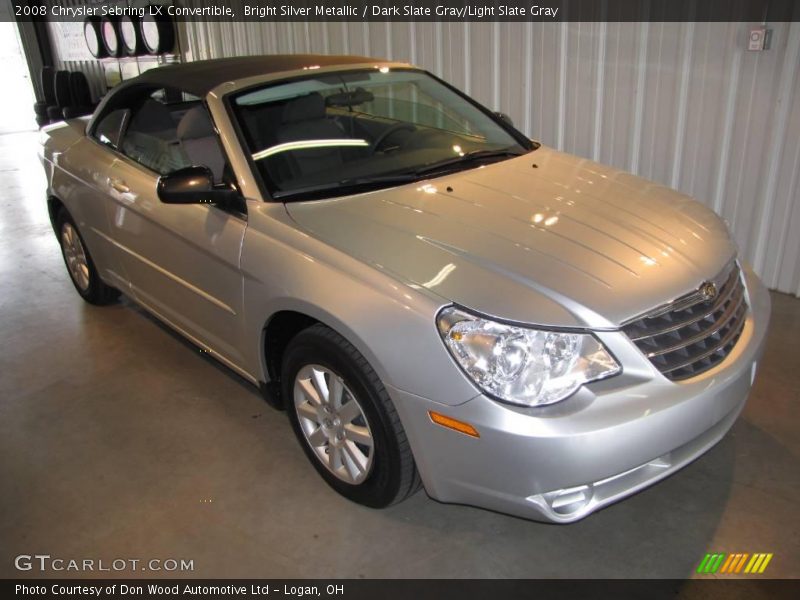 Bright Silver Metallic / Dark Slate Gray/Light Slate Gray 2008 Chrysler Sebring LX Convertible