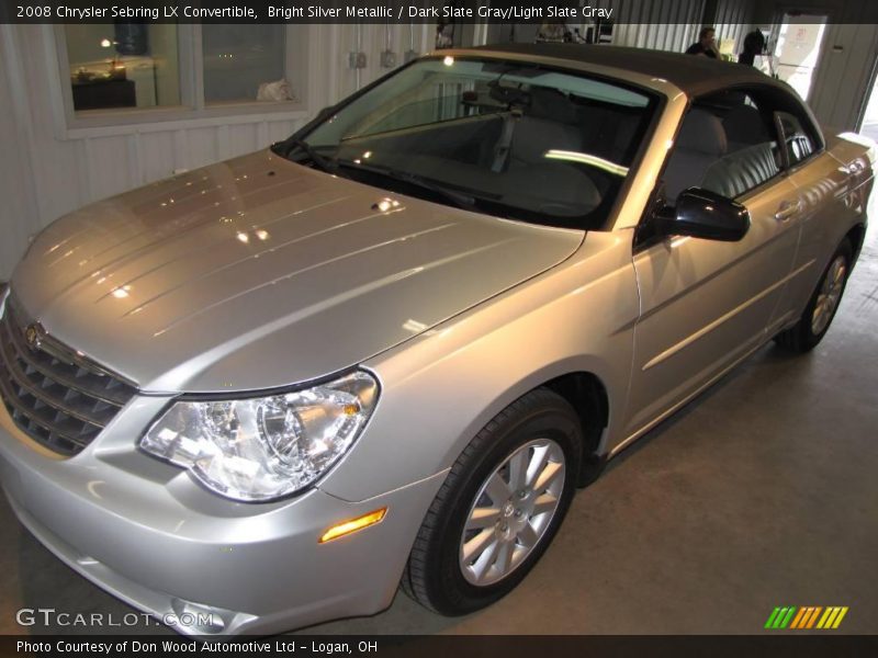Bright Silver Metallic / Dark Slate Gray/Light Slate Gray 2008 Chrysler Sebring LX Convertible