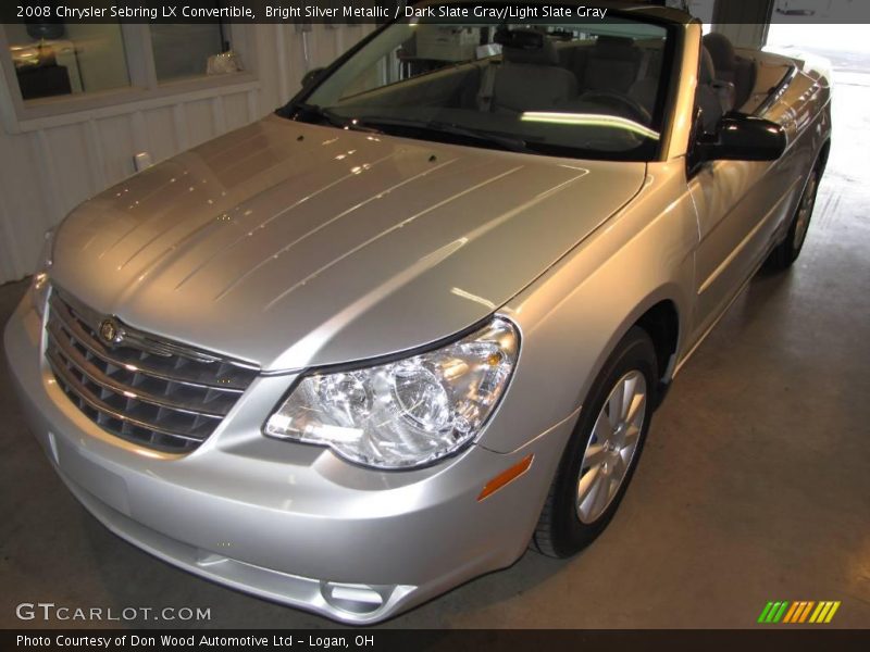 Bright Silver Metallic / Dark Slate Gray/Light Slate Gray 2008 Chrysler Sebring LX Convertible