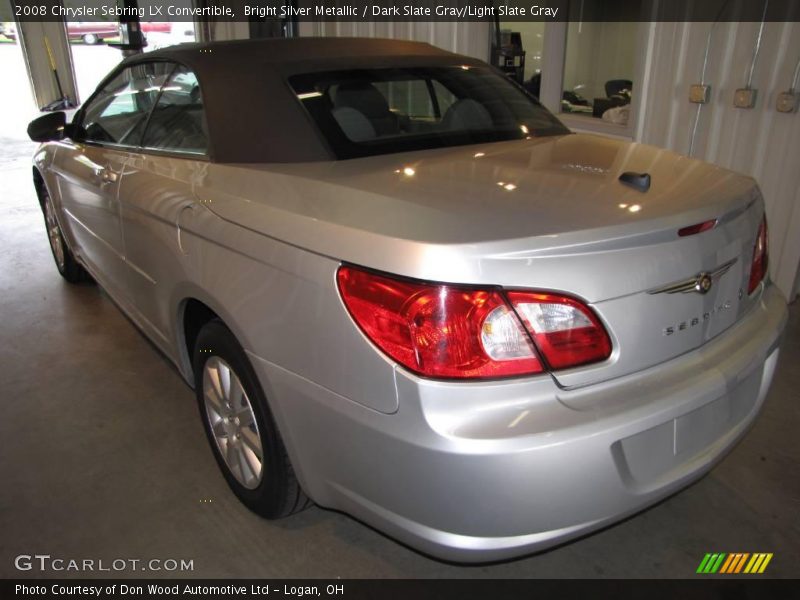 Bright Silver Metallic / Dark Slate Gray/Light Slate Gray 2008 Chrysler Sebring LX Convertible
