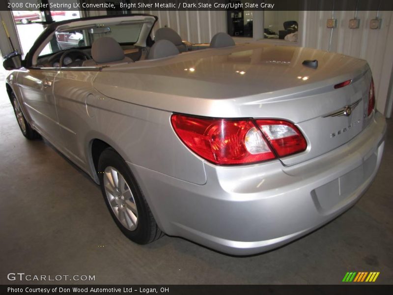 Bright Silver Metallic / Dark Slate Gray/Light Slate Gray 2008 Chrysler Sebring LX Convertible