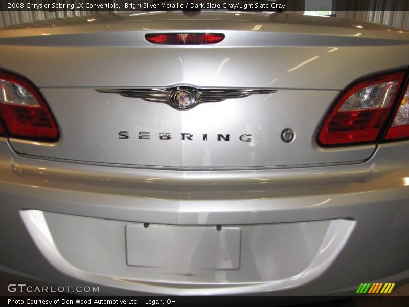 Bright Silver Metallic / Dark Slate Gray/Light Slate Gray 2008 Chrysler Sebring LX Convertible