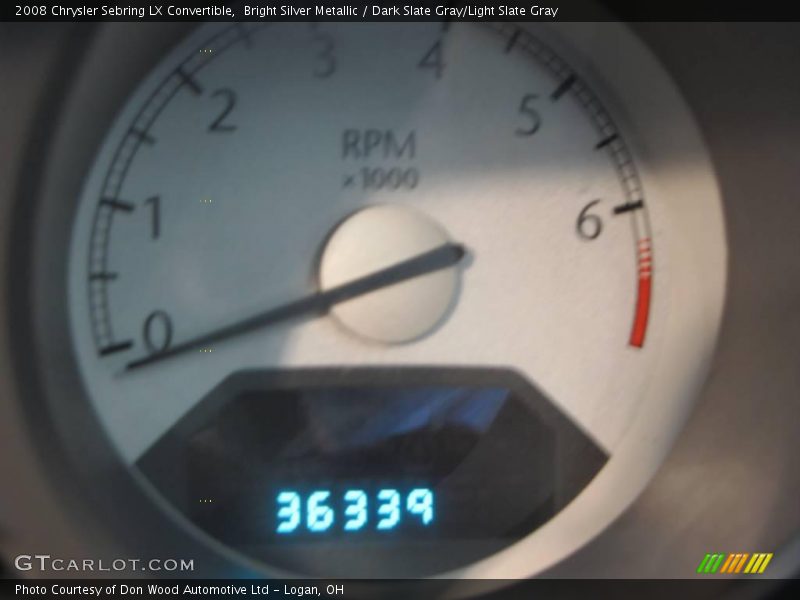 Bright Silver Metallic / Dark Slate Gray/Light Slate Gray 2008 Chrysler Sebring LX Convertible