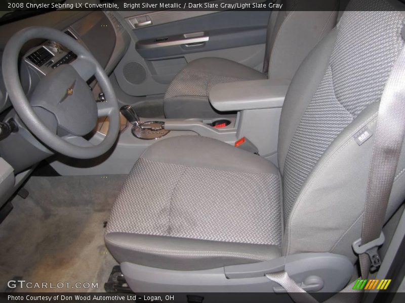 Bright Silver Metallic / Dark Slate Gray/Light Slate Gray 2008 Chrysler Sebring LX Convertible