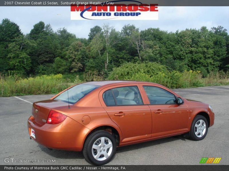 Sunburst Orange Metallic / Gray 2007 Chevrolet Cobalt LS Sedan