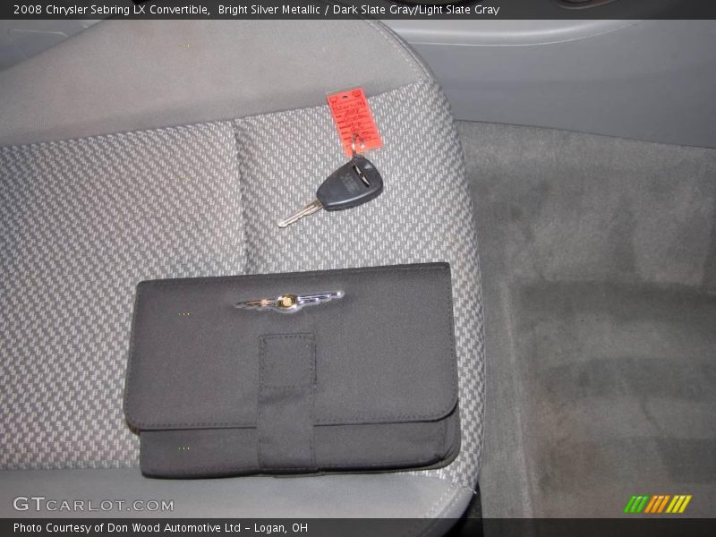 Bright Silver Metallic / Dark Slate Gray/Light Slate Gray 2008 Chrysler Sebring LX Convertible