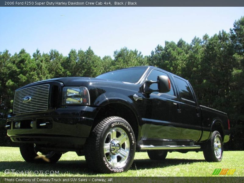 Black / Black 2006 Ford F250 Super Duty Harley Davidson Crew Cab 4x4