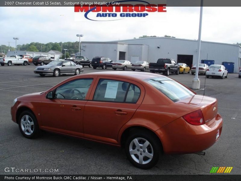Sunburst Orange Metallic / Gray 2007 Chevrolet Cobalt LS Sedan