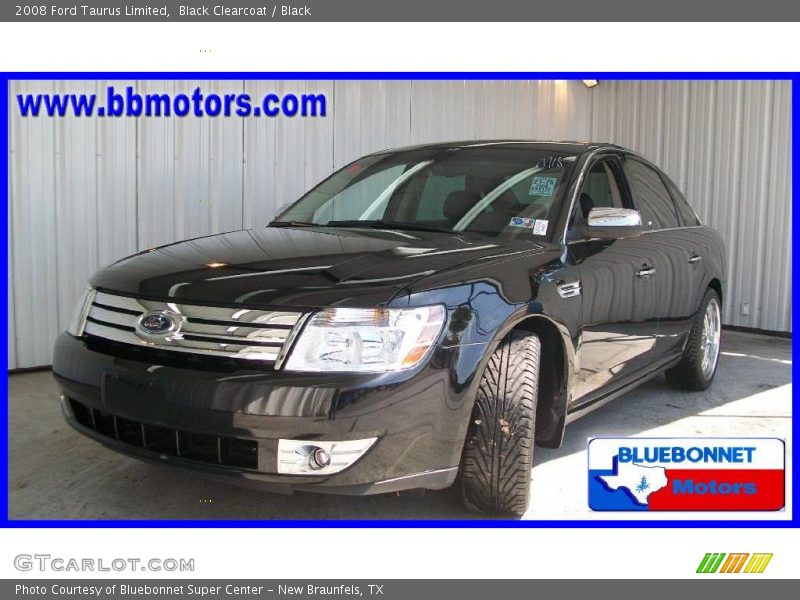 Black Clearcoat / Black 2008 Ford Taurus Limited