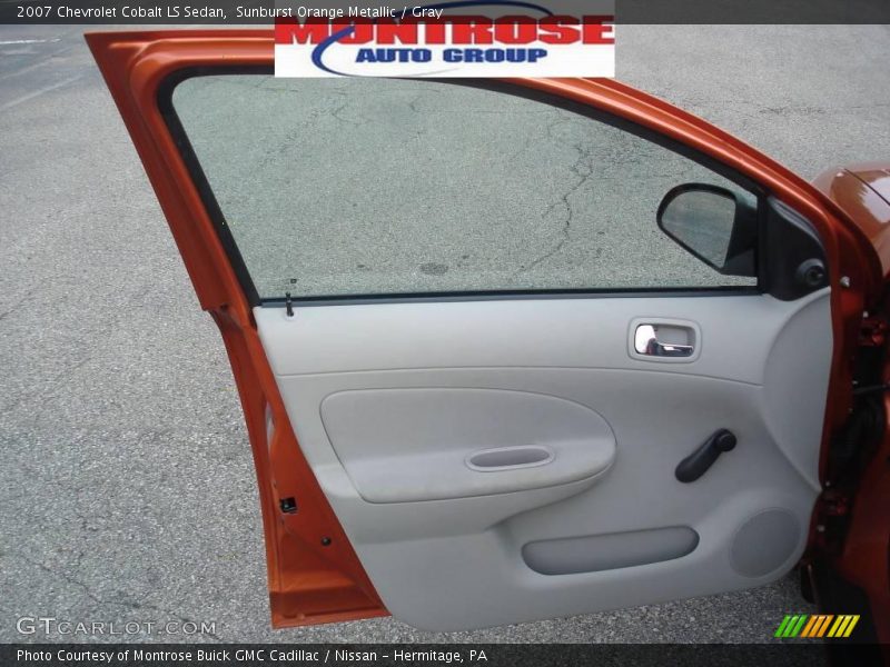 Sunburst Orange Metallic / Gray 2007 Chevrolet Cobalt LS Sedan