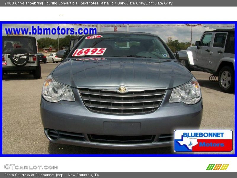 Silver Steel Metallic / Dark Slate Gray/Light Slate Gray 2008 Chrysler Sebring Touring Convertible