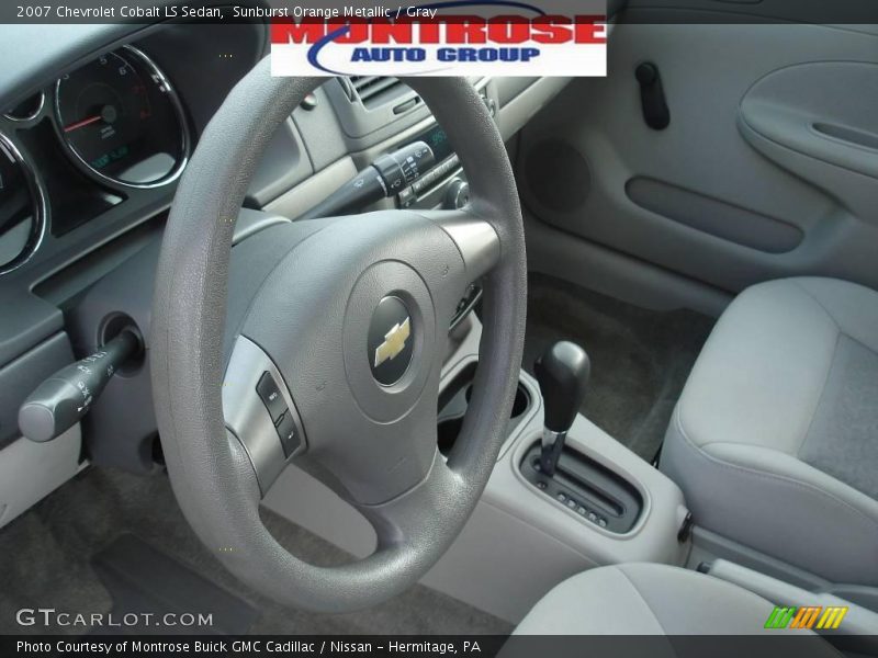 Sunburst Orange Metallic / Gray 2007 Chevrolet Cobalt LS Sedan