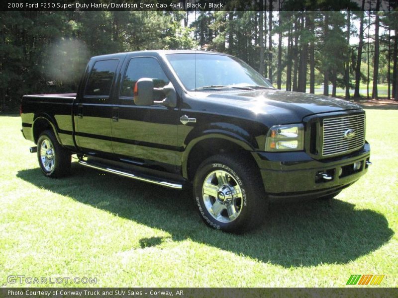 Black / Black 2006 Ford F250 Super Duty Harley Davidson Crew Cab 4x4