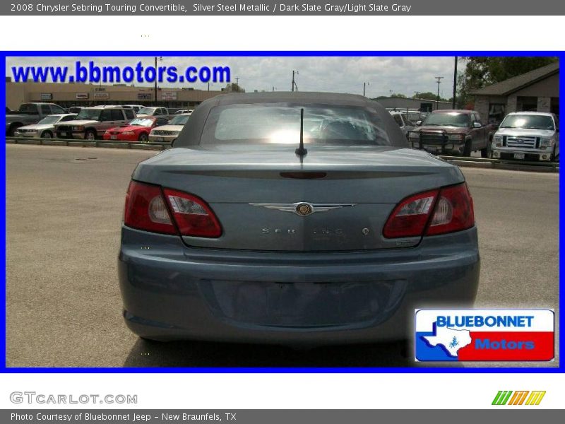 Silver Steel Metallic / Dark Slate Gray/Light Slate Gray 2008 Chrysler Sebring Touring Convertible