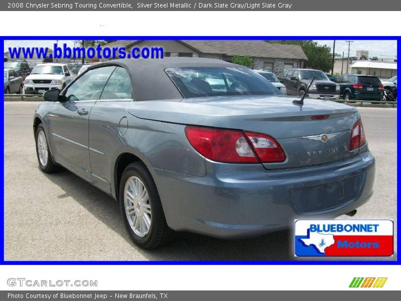 Silver Steel Metallic / Dark Slate Gray/Light Slate Gray 2008 Chrysler Sebring Touring Convertible
