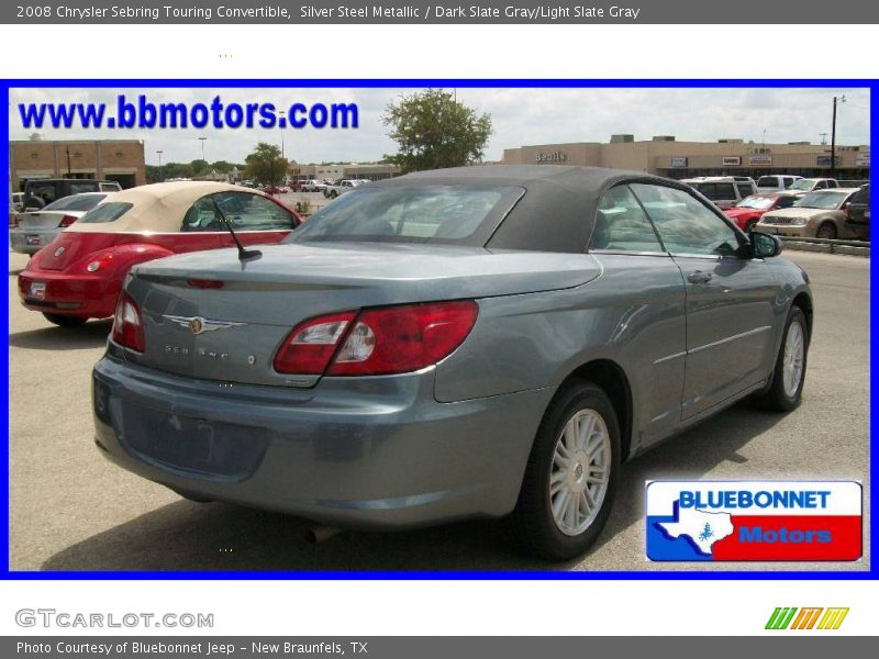 Silver Steel Metallic / Dark Slate Gray/Light Slate Gray 2008 Chrysler Sebring Touring Convertible