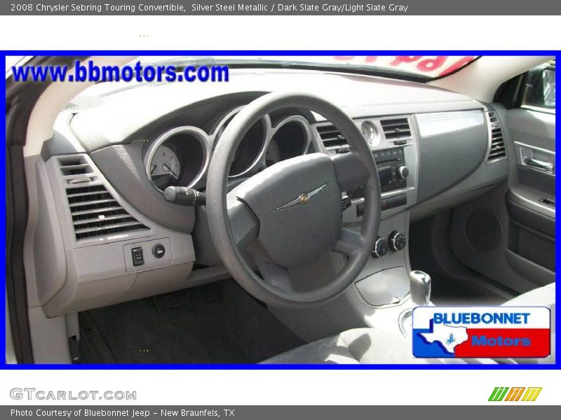 Silver Steel Metallic / Dark Slate Gray/Light Slate Gray 2008 Chrysler Sebring Touring Convertible