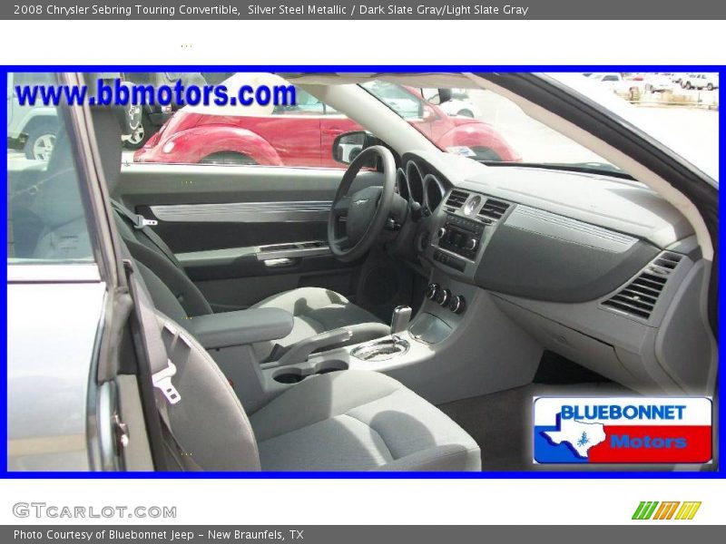 Silver Steel Metallic / Dark Slate Gray/Light Slate Gray 2008 Chrysler Sebring Touring Convertible