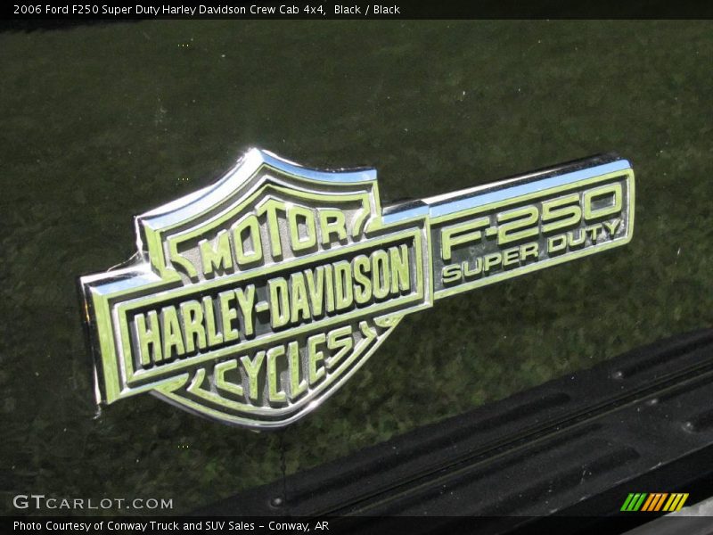 Black / Black 2006 Ford F250 Super Duty Harley Davidson Crew Cab 4x4