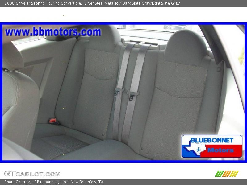 Silver Steel Metallic / Dark Slate Gray/Light Slate Gray 2008 Chrysler Sebring Touring Convertible