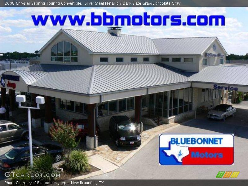 Silver Steel Metallic / Dark Slate Gray/Light Slate Gray 2008 Chrysler Sebring Touring Convertible