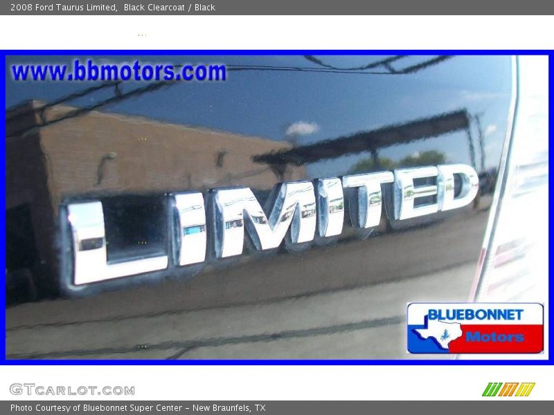 Black Clearcoat / Black 2008 Ford Taurus Limited