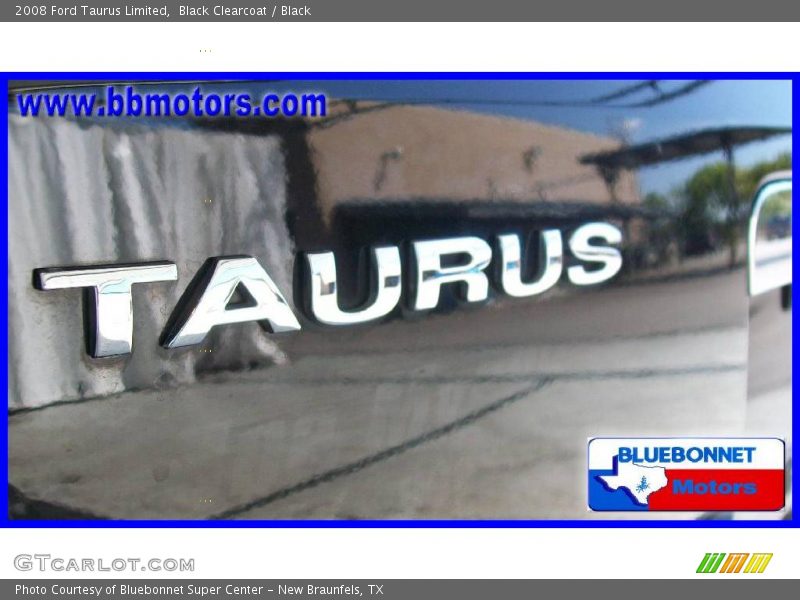 Black Clearcoat / Black 2008 Ford Taurus Limited