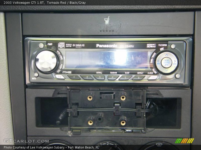 Tornado Red / Black/Gray 2003 Volkswagen GTI 1.8T