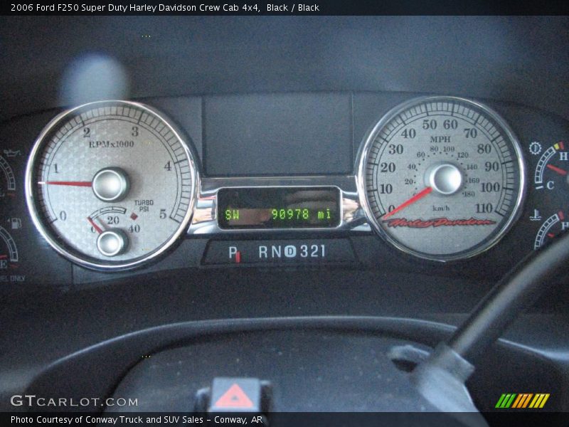 Black / Black 2006 Ford F250 Super Duty Harley Davidson Crew Cab 4x4