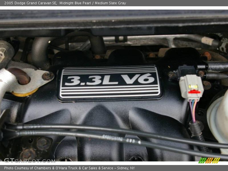 Midnight Blue Pearl / Medium Slate Gray 2005 Dodge Grand Caravan SE