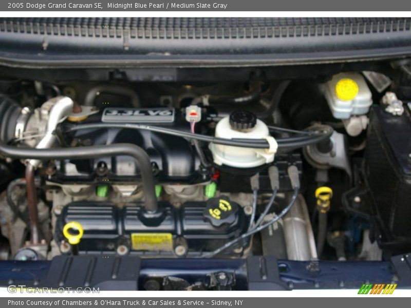 Midnight Blue Pearl / Medium Slate Gray 2005 Dodge Grand Caravan SE